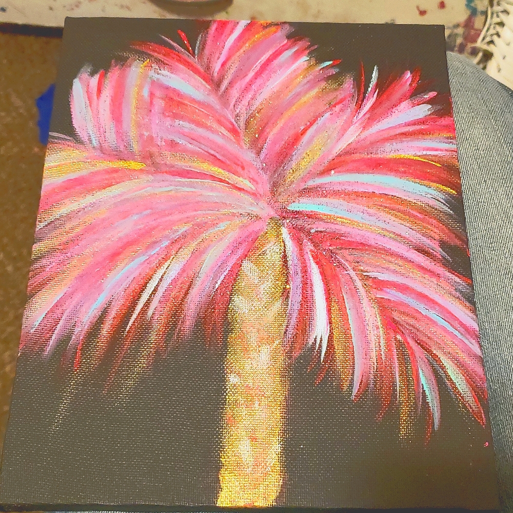pretty palm tree painting